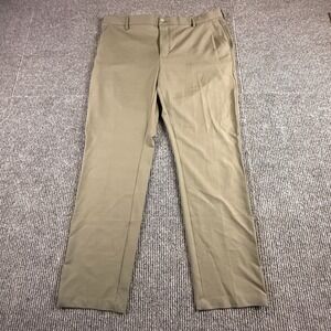 Greg Norman Mens 40x32 Performance Classic Pant Olive Green Stretch TL111869